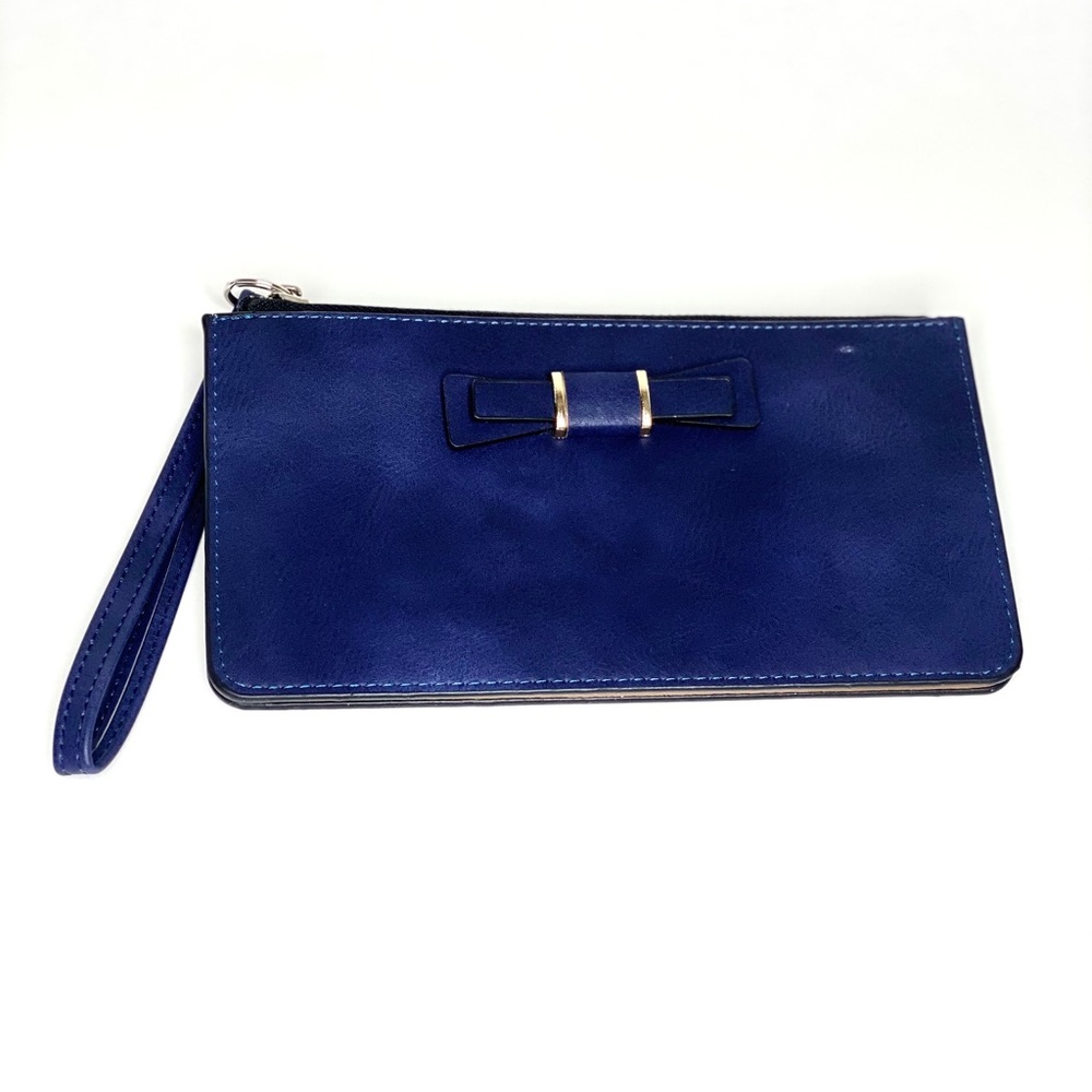 New IndigoNavy Leather Wristlet / Wallet - Picture 4 of 8